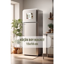 Kişiye Özel İsimli ve Fotoğraflı Dekota Magnet Dolap Süsü , 5 Parça Magnet