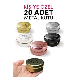 Kişiselleştirilebilir Metal Kutu - Söz, Nişan, Nikah, Düğün Hatırası,Hediyelik Kutu