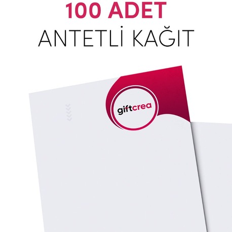 Özelleştirilebilir Firmalara Özel 100lü Antetli Kagıt -Dijital Baskılı Antetli Kağıt