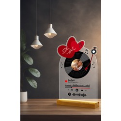 Kişiye Özel Sevgililer Günü,Doğum Günü,Yıldönümü Pleksi Tasarımlı Set,Dekoratif Plak