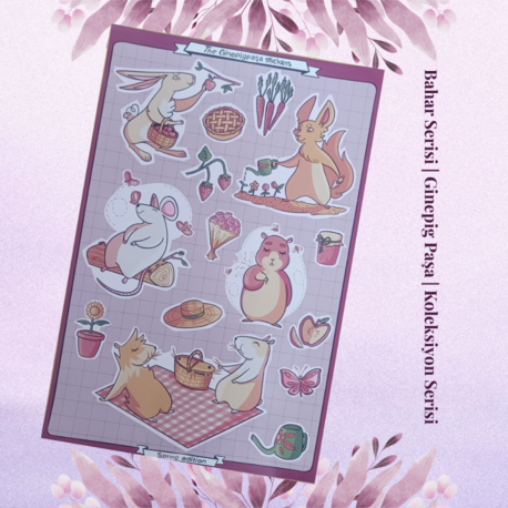 Ginepig Paşa Sticker – Bahar Koleksiyonu