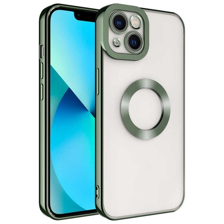 Apple iPhone 14 Kılıf Kamera Korumalı Logo Gösteren Kapak