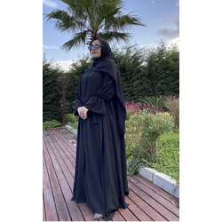 Klasik Şık Abaya Takım 