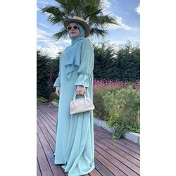 Klasik Şık Abaya Takım 