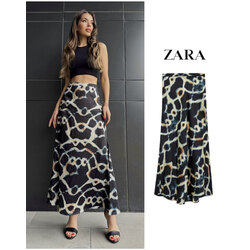 Zara uzun saten gömlek