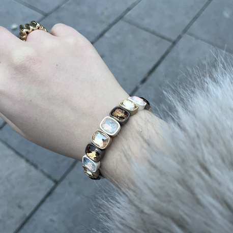 Cand Bracelet (Toprak Tonda Taşlı Bileklik)