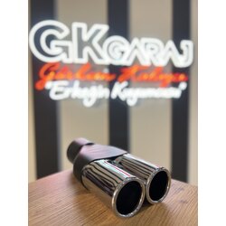 DÖKÜM ÇİFT ÇIKIŞ CHROME EGSOZ
