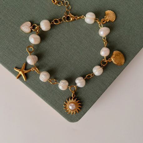 Ocean Pearl Charm İnci Bileklik