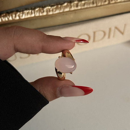 Gold Pastel Pembe Yüzük | VİP 