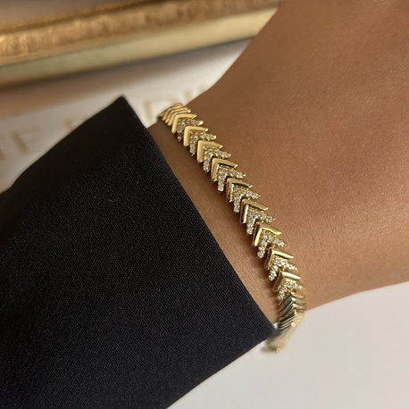 Gold Balıksırtı Bileklik | Xuping 
