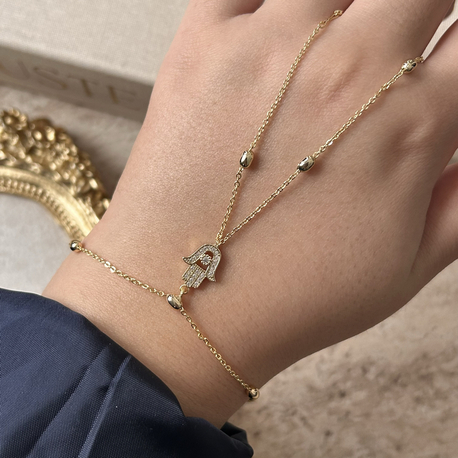 Gold Hamsa Şahmeran | Çelik
