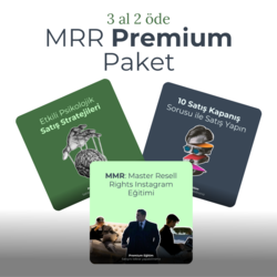 MRR: Instagram Tema Sayfası Eğitimi + 2 Satış Stratejisi Kitabı + DM desteği