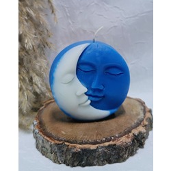 AY GÜNEŞ FİGÜRLÜ OKALİPTUS KOKULU SOYA WAX ORGANİK MUM