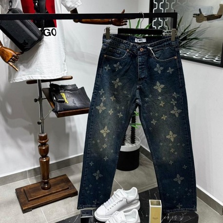 YENİ SEZON - KOT PANTOLON DESENLİ