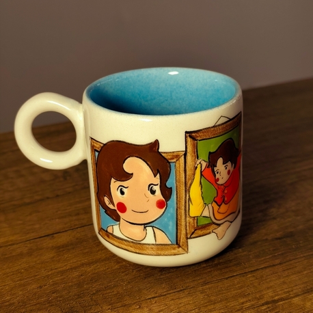Heidi Tabloları El Yapımı Seramik Kupa – 220 ml | Tamamı El Boyaması Koleksiyon Kupası