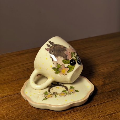 Totoro Temalı Türk Kahvesi Takımı