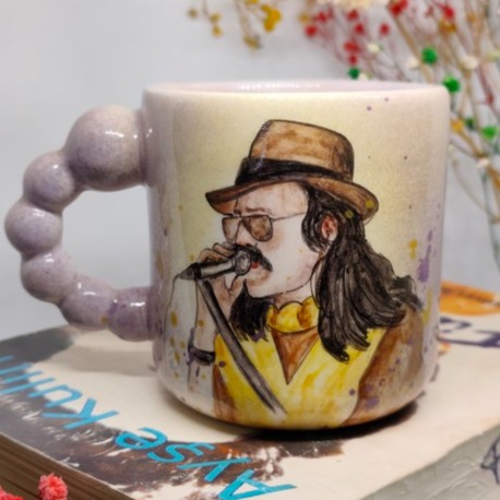 Cem Karaca (suluboya tekniği)