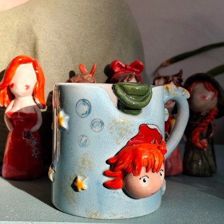 Ponyo 3 Boyutlu figürlü Kupa