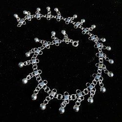GÜMÜŞ HALHAL. YILDIZ MODEL. SIK TOPLU.925 AYAR GÜMÜŞ