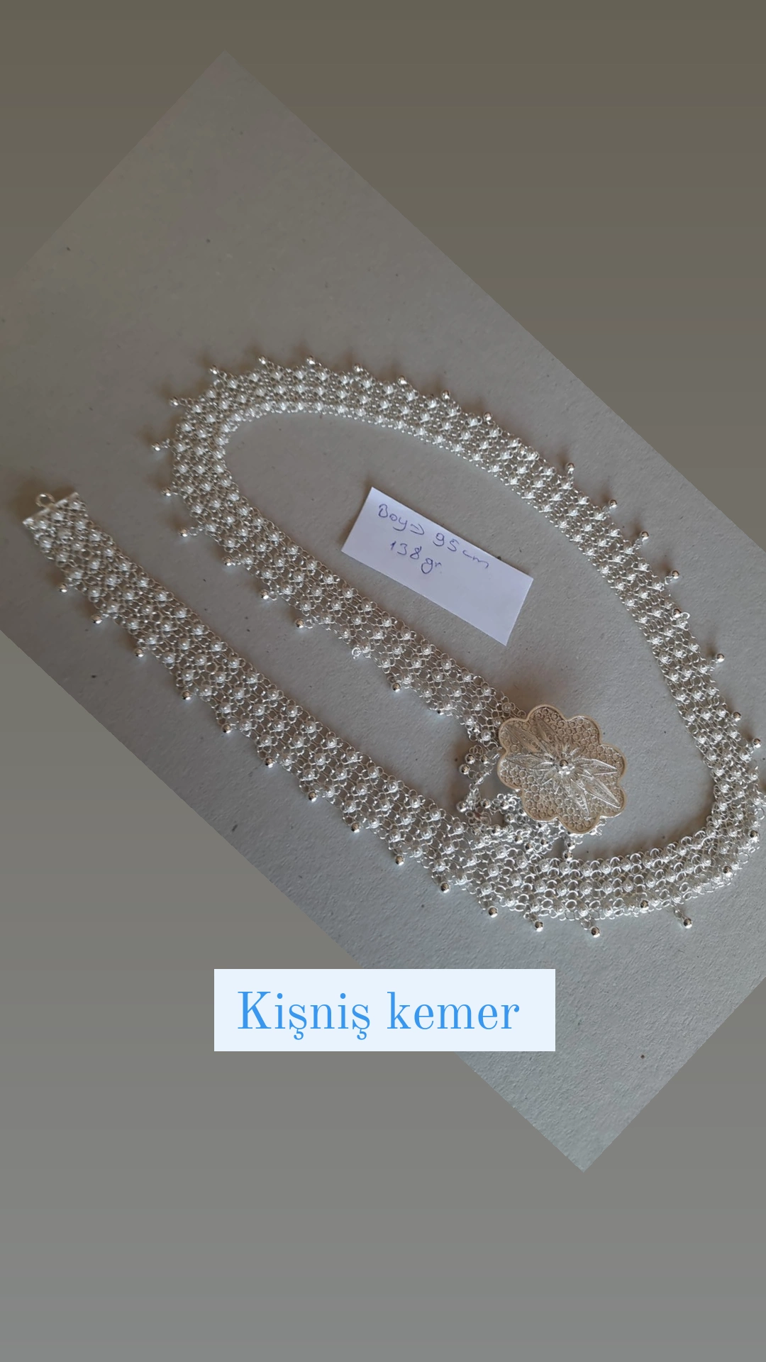 GÜMÜŞ KEMER Telkari Kemer 925 ayar Gümüş El yapımı