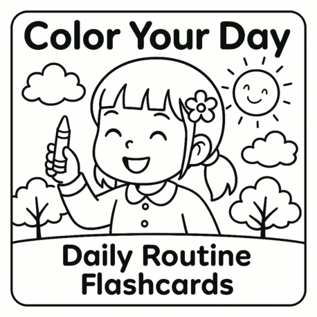 COLOR YOUR DAY: DAILY ROUTINE FLASHCARDS