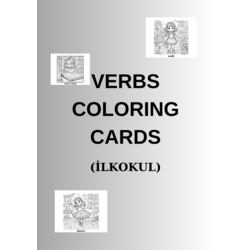 VERBS COLORING CARDS (İLKOKUL)
