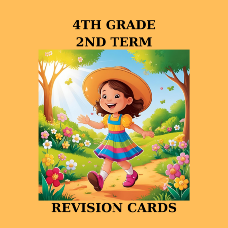 4TH GRADE 2ND TERM REVISION CARDS