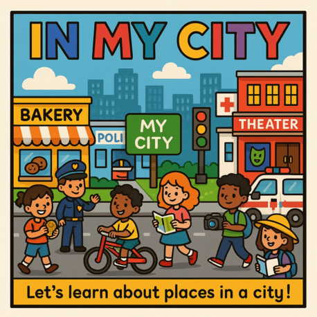 ️ IN MY CITY - SPEAKING & COLORING CARDS 