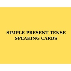 SIMPLE PRESENT TENSE SPEAKING CARDS (5. SINIF)