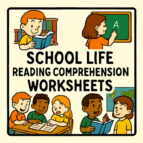 SCHOOL LIFE READING COMPREHENSION WORKSHEETS