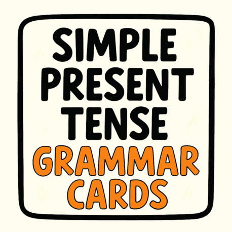 SIMPLE PRESENT TENSE GRAMMAR CARDS 