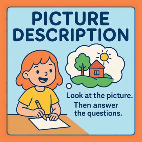 PICTURE DESCRIPTION WORKSHEETS