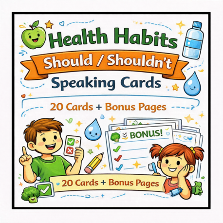 HEALTH HABITS SPEAKING CARDS