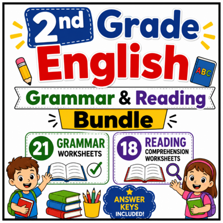 2ND GRADE GRAMMAR & READING COMPREHENSION BUNDLE
