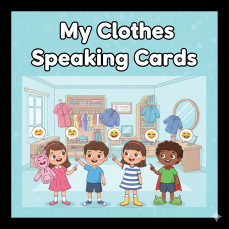 MY CLOTHES SPEAKING CARDS