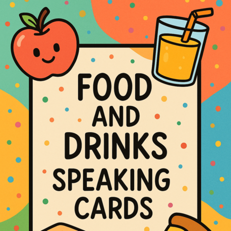 FOOD & DRINKS SPEAKING CARDS