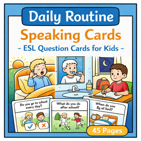 DAILY ROUTINES SPEAKING CARDS 2