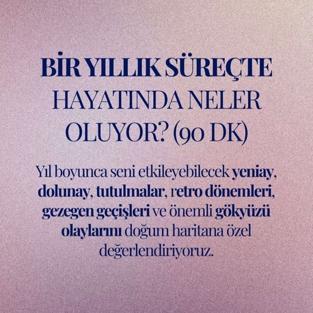 Standart Yıllık Öngörü Seansı