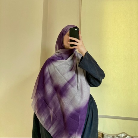 Pamuklu Batik Şal Mor