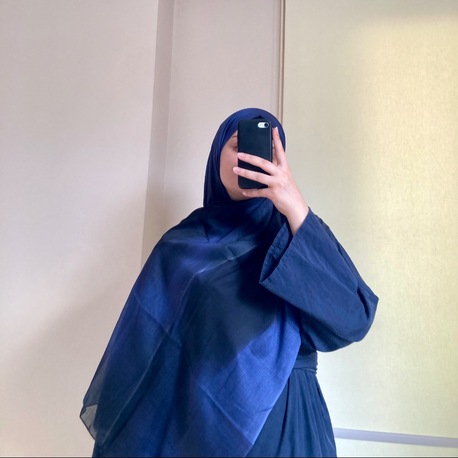Pamuklu Batik Şal Lacivert 