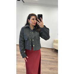 Kaşe Bomber Ceket 
