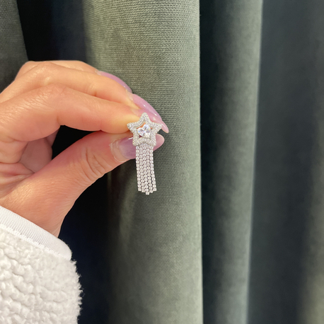 Yıldız taşlı earcuff