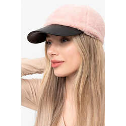 Pembe peluş kep