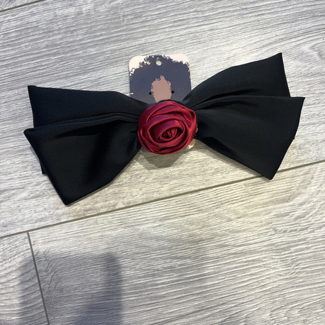 Siyah xxl gül toka bordo 