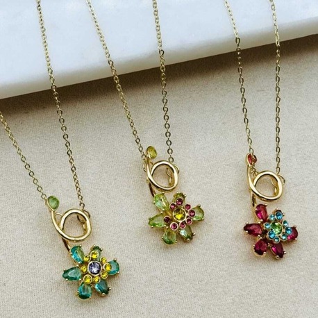 Swarovski Çelik Kolye 