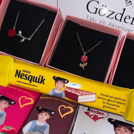 Kişiye özel çikolatalı gofret (1Adet)