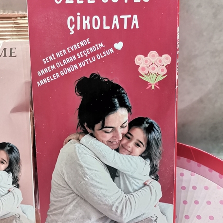 Kişiye özel sütlü tablet çikolata 