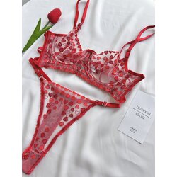 Heart Bra Set