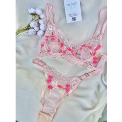 Nazende Pink Bra Set