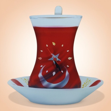 Çay Zamanı Sarkaçlı Duvar Saati